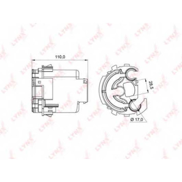 Фильтр топливный LYNXauto LF-994M