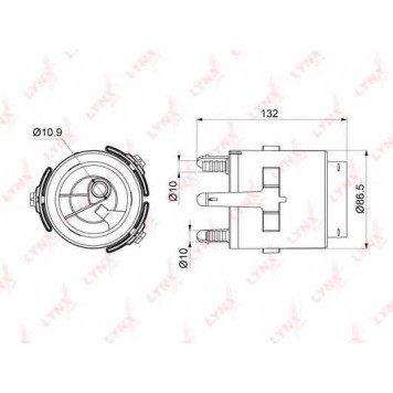 Фильтр топливный LYNXauto LF-998M