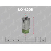 Фильтр масляный LYNXauto LO-1208
