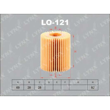 Фильтр масляный LYNXauto LO-121
