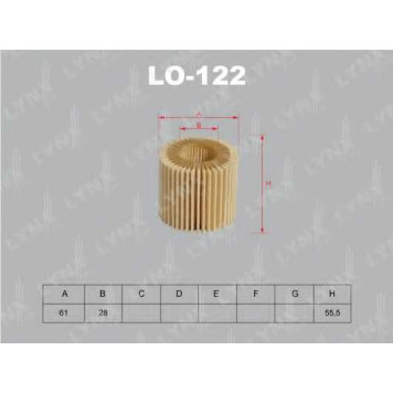 Фильтр масляный LYNXauto LO-122