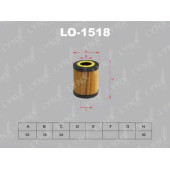 Фильтр масляный LYNXauto LO-1518