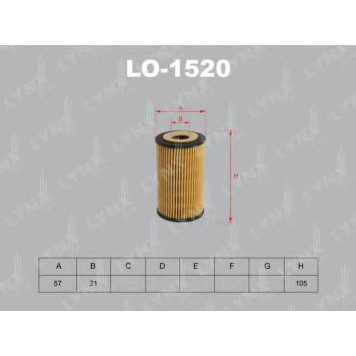 Фильтр масляный LYNXauto LO-1520