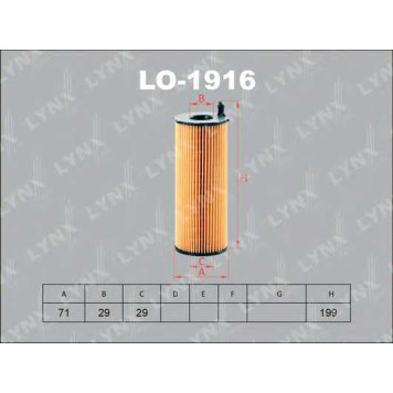 Фильтр масляный LYNXauto LO-1916