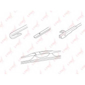 Щетка стеклоочистителя гибридная LYNXauto LX450