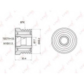 Механизм свободного хода генератора LYNXauto PA-1002