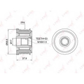 Механизм свободного хода генератора LYNXauto PA-1003