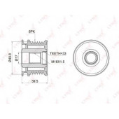 Механизм свободного хода генератора LYNXauto PA-1005