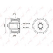 Механизм свободного хода генератора LYNXauto PA-1006