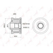 Механизм свободного хода генератора LYNXauto PA-1007