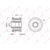 Механизм свободного хода генератора LYNXauto PA-1102