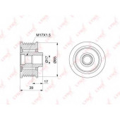 Механизм свободного хода генератора LYNXauto PA-1124