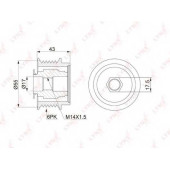 Механизм свободного хода генератора LYNXauto PA-1149
