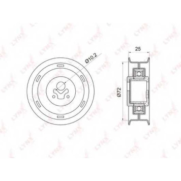 Натяжной ролик ременя ГРМ LYNXauto PB-1002