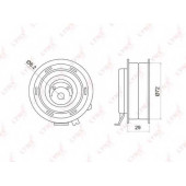 Натяжной ролик ременя ГРМ LYNXauto PB-1006