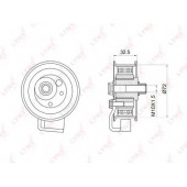 Натяжной ролик ременя ГРМ LYNXauto PB-1007