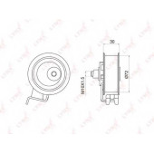 Натяжной ролик ременя ГРМ LYNXauto PB-1008