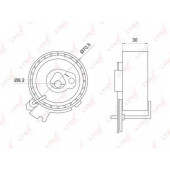 Натяжной ролик ременя ГРМ LYNXauto PB-1014