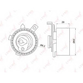 Натяжной ролик ременя ГРМ LYNXauto PB-1015