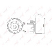 Натяжной ролик ременя ГРМ LYNXauto PB-1016