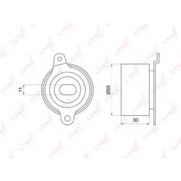 Натяжной ролик ременя ГРМ LYNXauto PB-1017