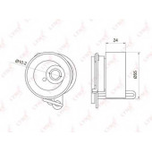 Натяжной ролик ременя ГРМ LYNXauto PB-1019