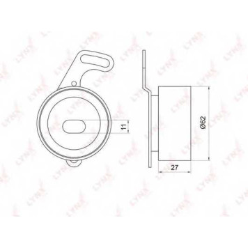Натяжной ролик ременя ГРМ LYNXauto PB-1021