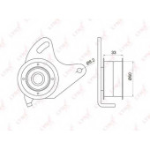 Натяжной ролик ременя ГРМ LYNXauto PB-1030