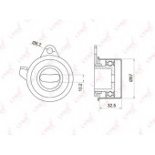 Натяжной ролик ременя ГРМ LYNXauto PB-1032