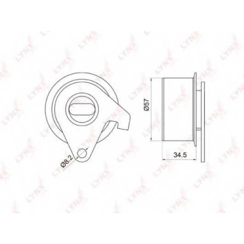 Натяжной ролик ременя ГРМ LYNXauto PB-1033