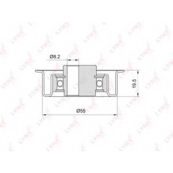 Натяжной ролик ременя ГРМ LYNXauto PB-1035
