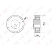 Натяжной ролик ременя ГРМ LYNXauto PB-1037