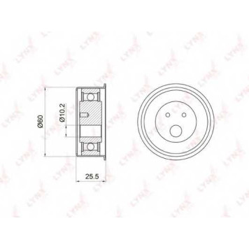 Натяжной ролик ременя ГРМ LYNXauto PB-1038