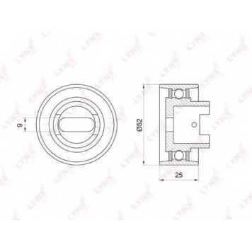 Натяжной ролик ременя ГРМ LYNXauto PB-1042
