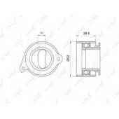 Натяжной ролик ременя ГРМ LYNXauto PB-1044