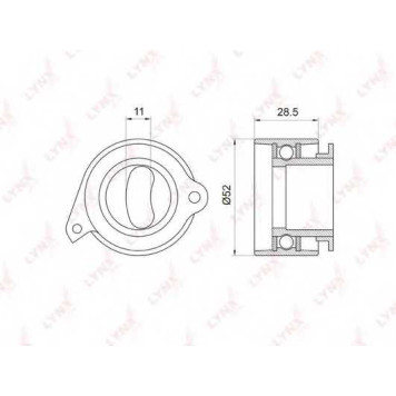 Натяжной ролик ременя ГРМ LYNXauto PB-1044