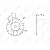 Натяжной ролик ременя ГРМ LYNXauto PB-1049