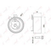 Натяжной ролик ременя ГРМ LYNXauto PB-1053