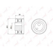 Натяжной ролик ременя ГРМ LYNXauto PB-1058