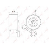 Натяжной ролик ременя ГРМ LYNXauto PB-1061