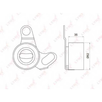 Натяжной ролик ременя ГРМ LYNXauto PB-1064