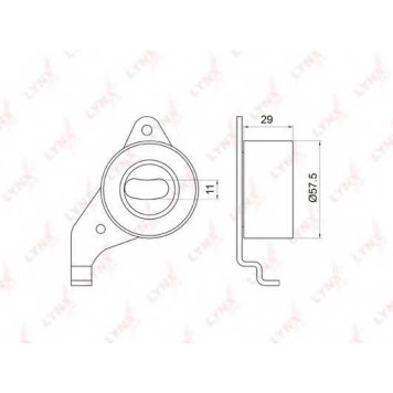 Натяжной ролик ременя ГРМ LYNXauto PB-1065