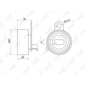 Натяжной ролик ременя ГРМ LYNXauto PB-1067