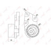 Натяжной ролик ременя ГРМ LYNXauto PB-1074