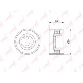 Натяжной ролик ременя ГРМ LYNXauto PB-1126