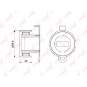 Натяжной ролик ременя ГРМ LYNXauto PB-1140