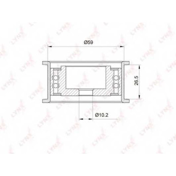 Паразитный / ведущий ролик зубчатого ремня LYNXauto PB-3002