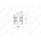Паразитный / ведущий ролик зубчатого ремня LYNXauto PB-3004