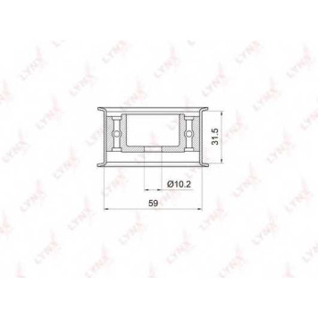 Паразитный / ведущий ролик зубчатого ремня LYNXauto PB-3005