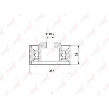 Паразитный / ведущий ролик зубчатого ремня LYNXauto PB-3009